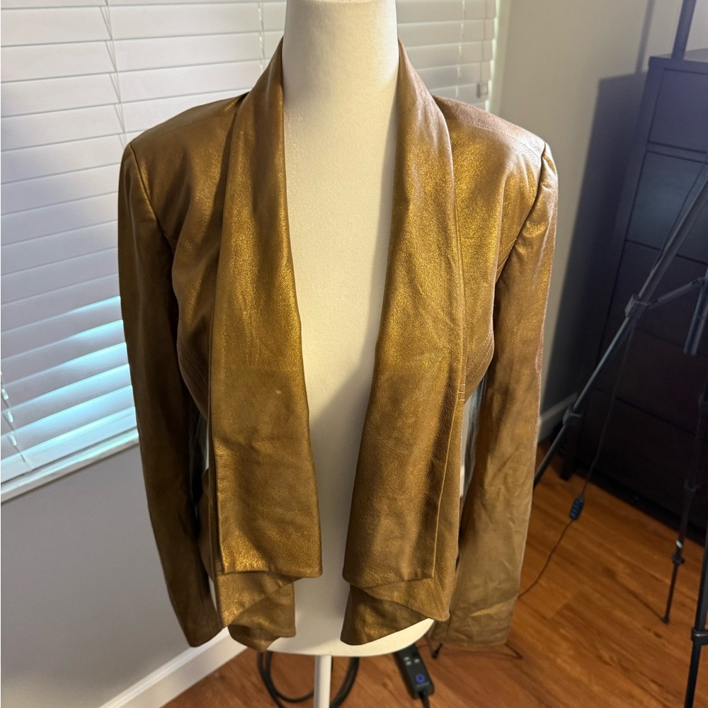 Cache Metallic Gold Women's Blazer